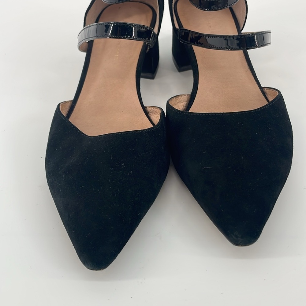 Anthropologie Strappy Heels in Black Suede 9M S59 - Picture 3 of 8